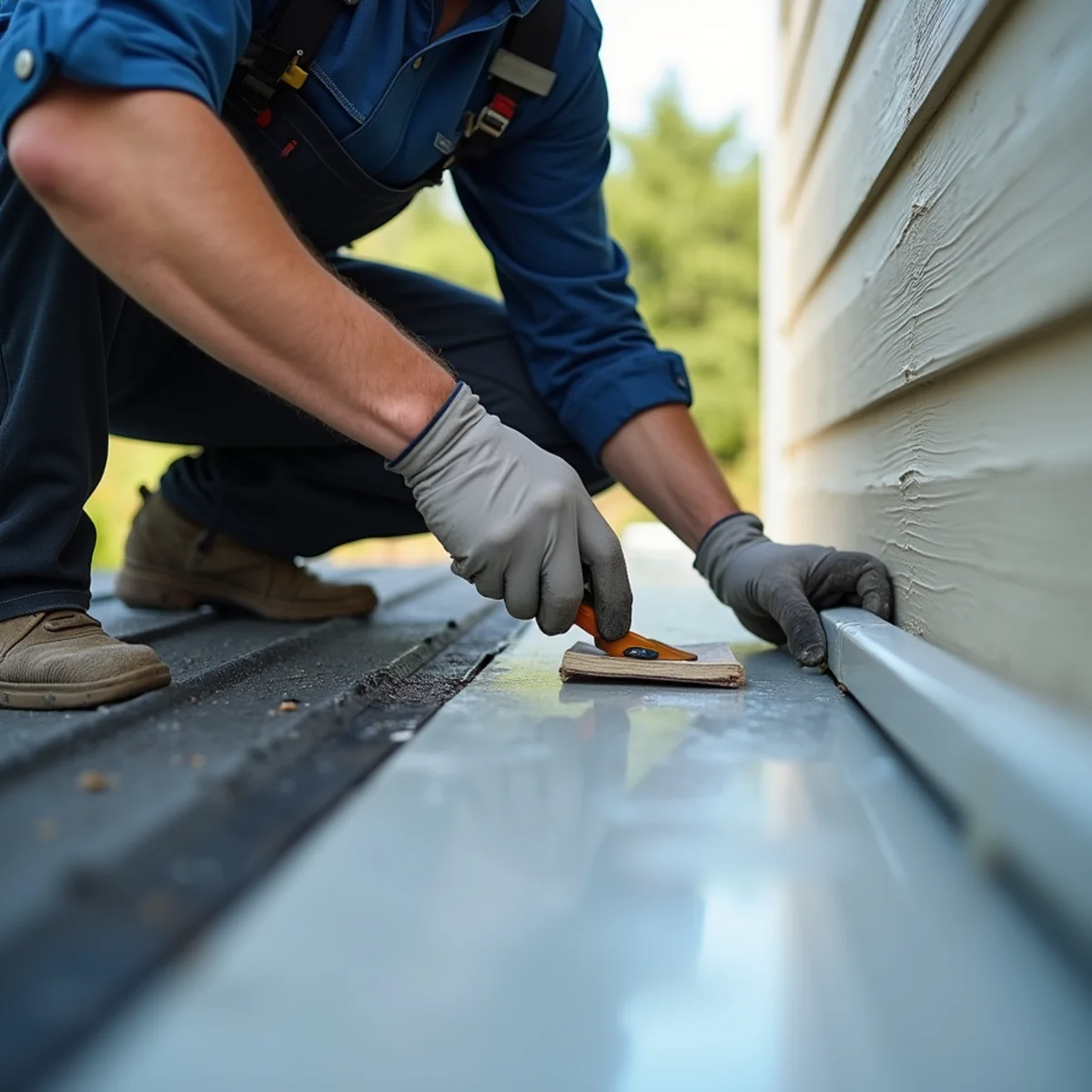 Active Ceiling Leak Emergency Repair technicians at work on Dover Delaware home
