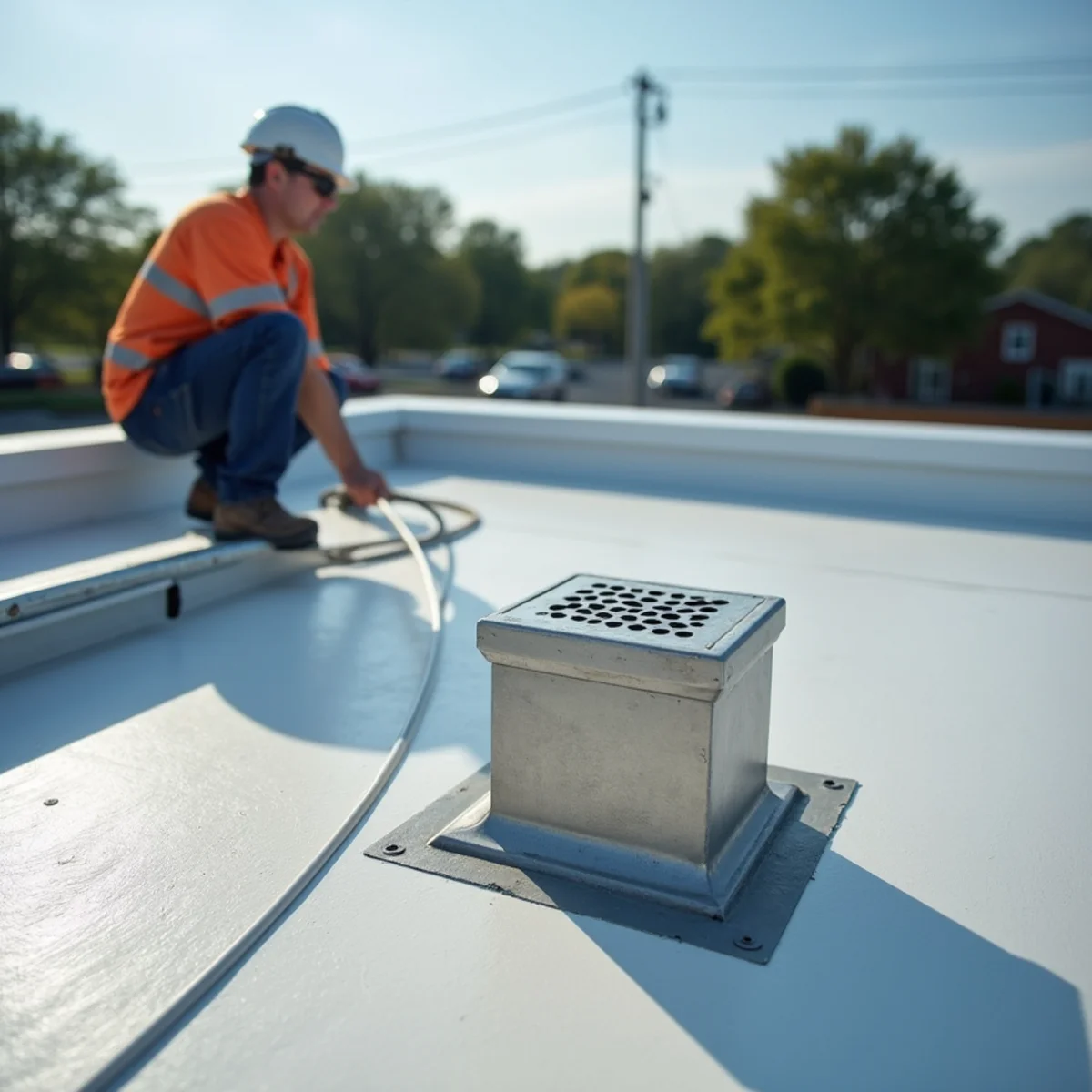 Commercial Property Exterior Maintenance: Managing Flat Roof Drainage & Parapets